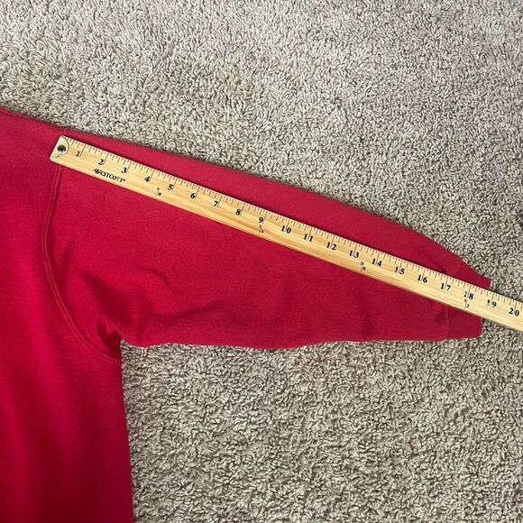 Crewneck Sweatshirt Womens Plus Size 18W 20W Red Graphic Grandma Cottage Garden - Picture 13 of 13